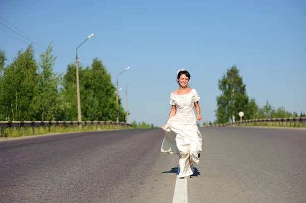 Bride on the roand — Stock Photo, Image