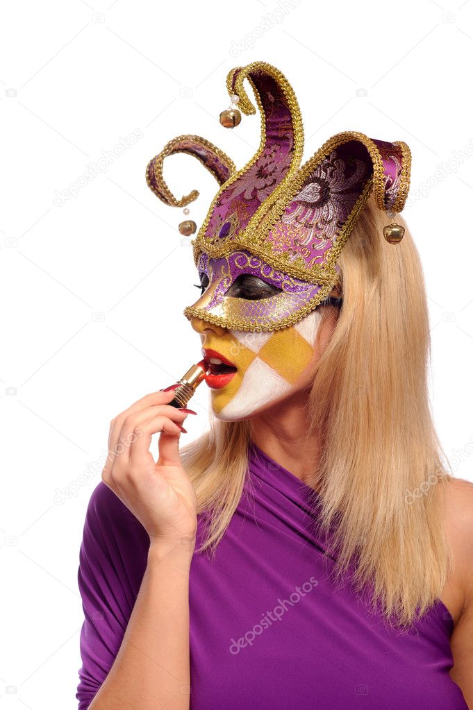 Woman doing make-up