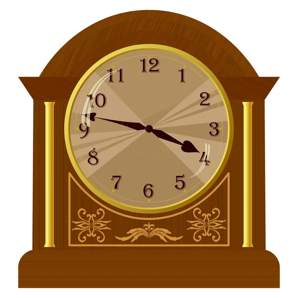 Illustrazione vettoriale del vecchio orologio da terra — Vettoriale Stock
