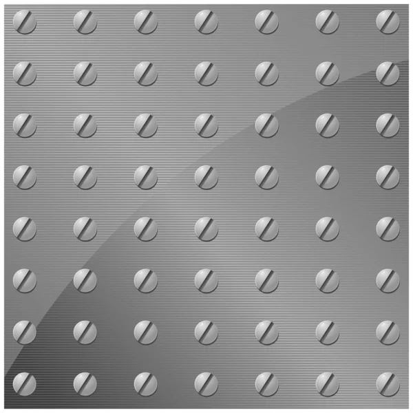 Vector illustration of a metal plate — Stock Vector