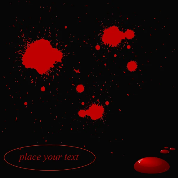 Fond avec taches rouges — Image vectorielle