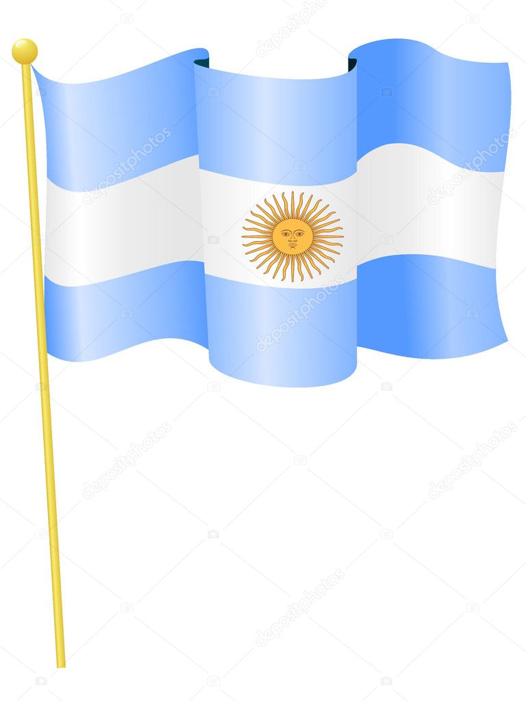 Vector image of the national flag of Argentina — Stock Vector ...