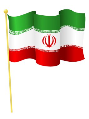 vektör çizimi bayrağı iran