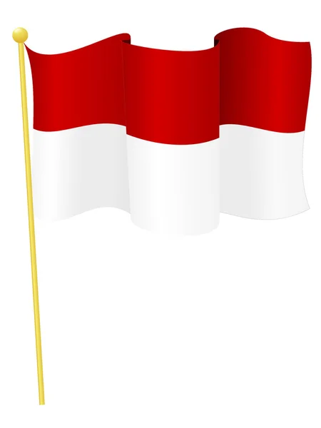 Illustration vectorielle du drapeau Indonésie — Image vectorielle