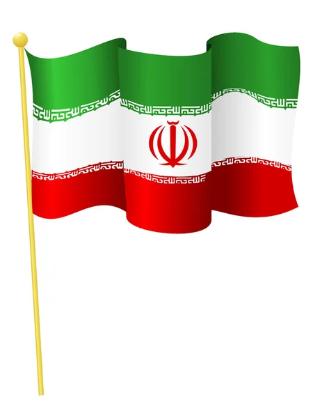 Vector illustratie van de vlag iran — Stockvector