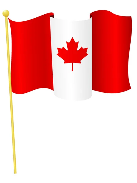 Διανυσματικά Εικονογράφηση της σημαίας Καναδά — Διανυσματικό Αρχείο