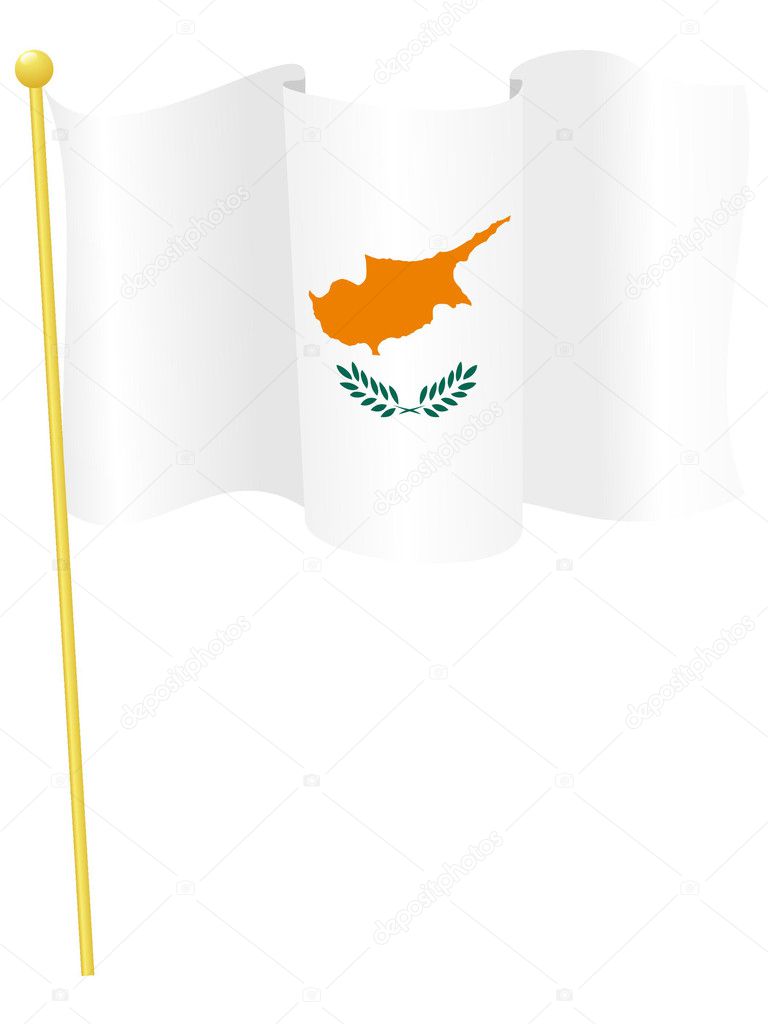 Vector illustration of the flag Cyprus