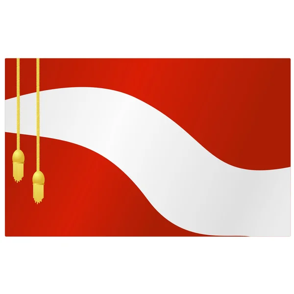 Vektorillustration der Flagge von Österreich und — Stockvektor