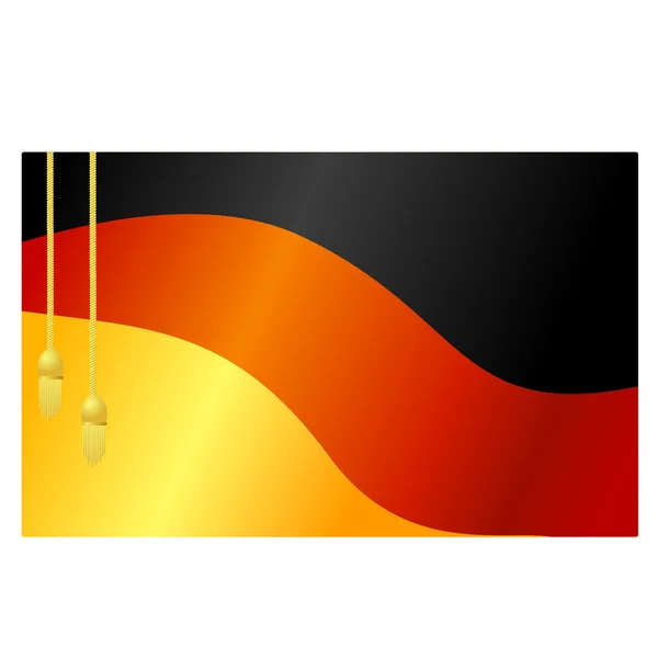 Vector illustration of the flag of Germany and — Stok Vektör