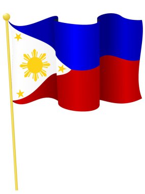 vektör çizimi bayrağı Filipinler