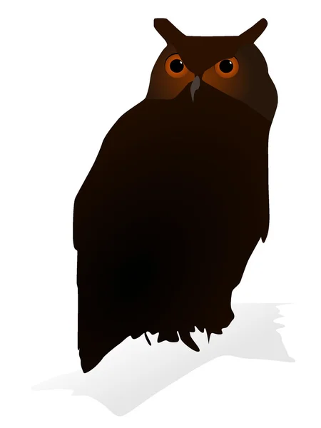 Векторное изображение совы — стоковый вектор