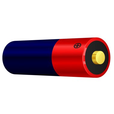 Vector illustration of battery clipart