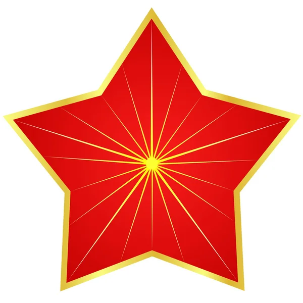 Roter Stern — Stockvektor