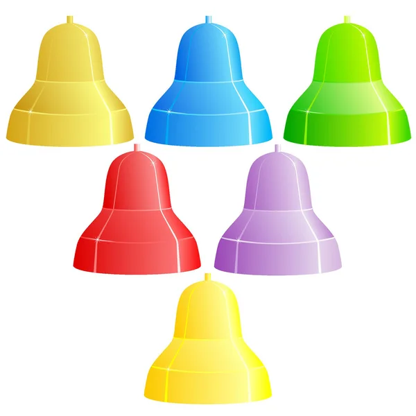 Set di campane colorate — Vettoriale Stock