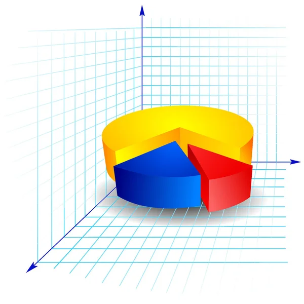 Color diagram with segments — Stock Vector