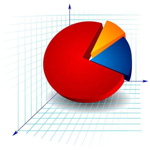 Ilustração do gráfico em um fundo isolado — Vetor de Stock