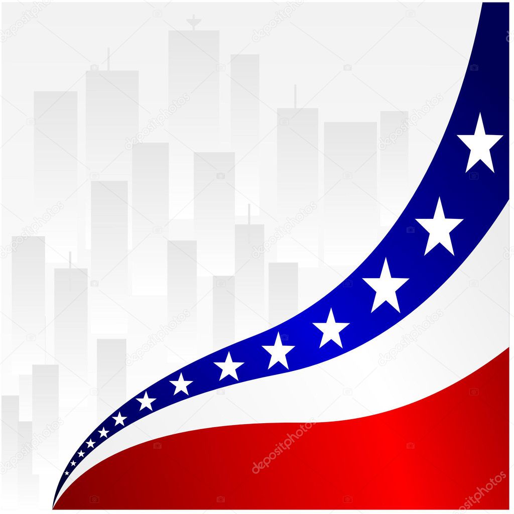 Vector illustration of American Background