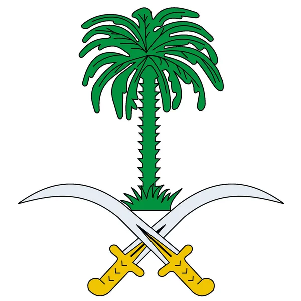 Vektor bendera nasional Arab Saudi - Stok Vektor