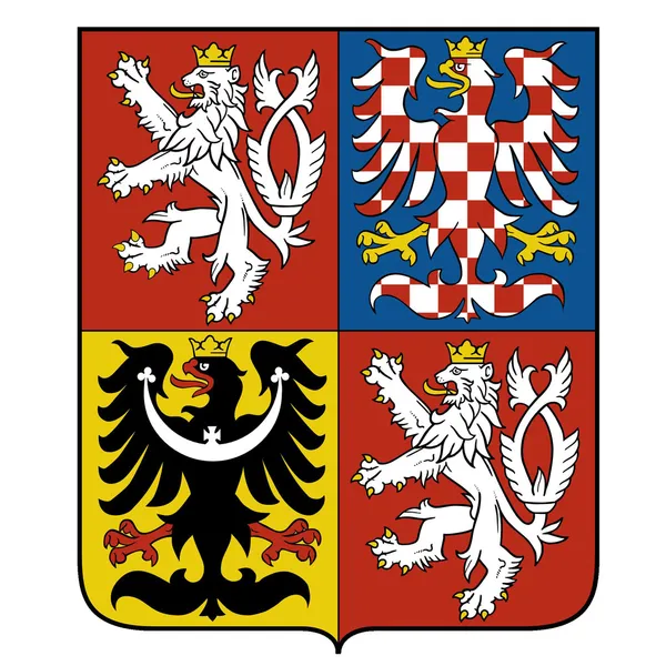 체코의 국가 상징의 벡터 이미지 — 스톡 벡터