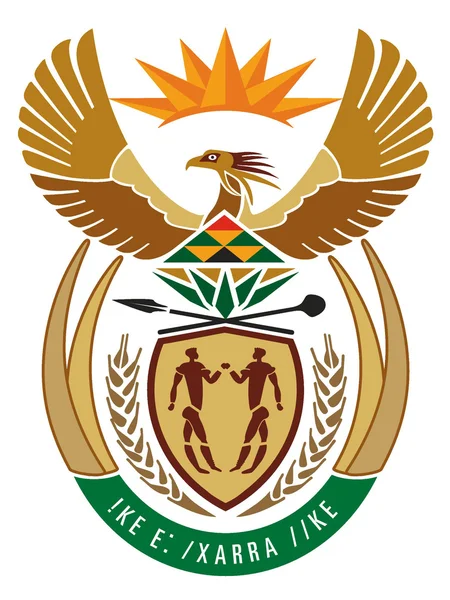 Vektorové státní znak Jihoafrické republiky — Stockový vektor