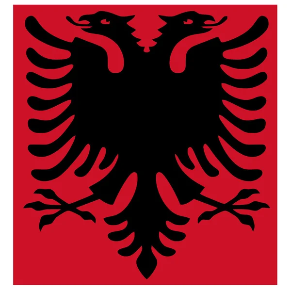 Nationale takken van Albanië — Stockvector