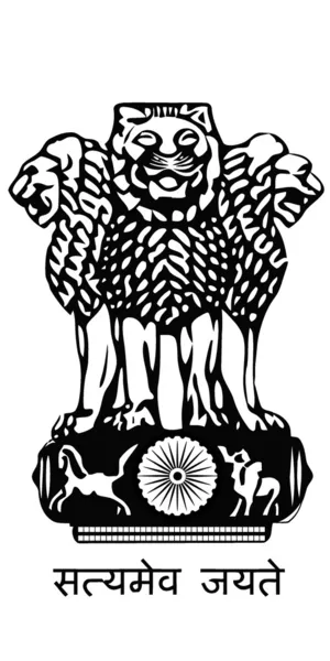 stock vector The arms of India