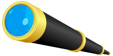 Telescope. vector clipart