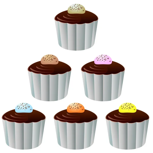 Gâteau. vecteur — Image vectorielle