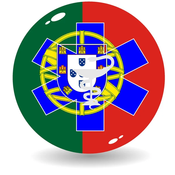 Nationella hälso portugal — Stock vektor