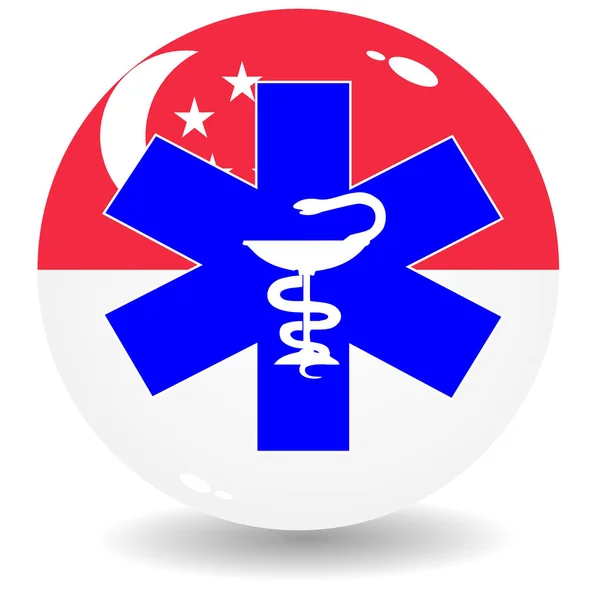 Nationale gezondheid singapore — Stockvector
