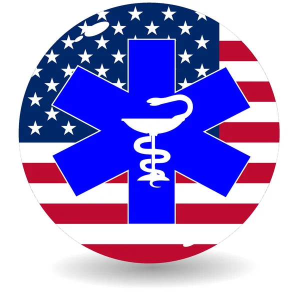 Krajowych zdrowia, Stany Zjednoczone Ameryki — Wektor stockowy