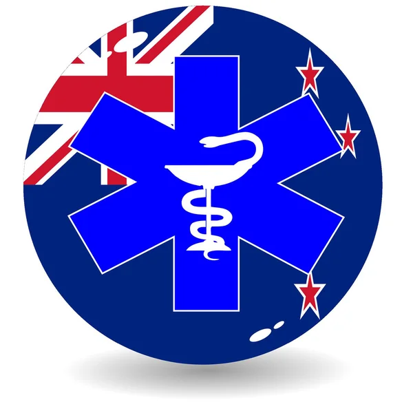 Zdrowie Narodowe Nowa Zelandia — Wektor stockowy