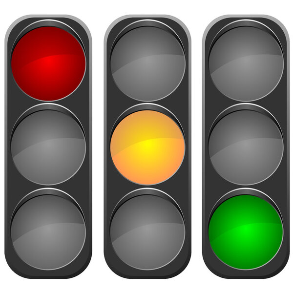 Vector image traffic light