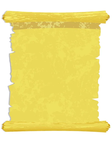 Yellow leather parchment — Stock Vector