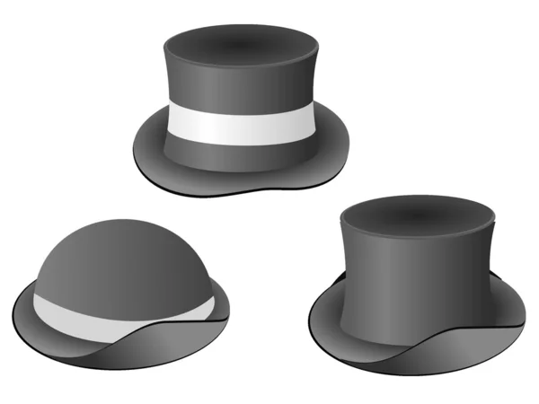 Kolekce vektorových obrázků klobouků — Stockový vektor