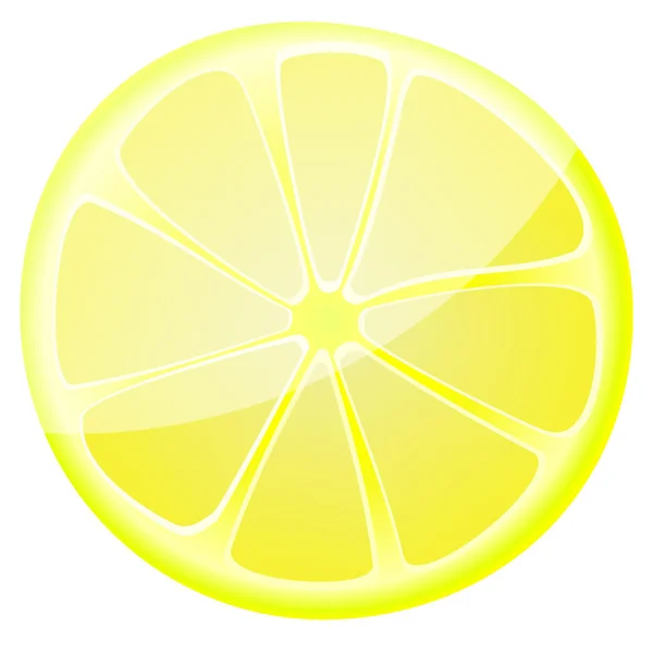 Vector image slices of lemon — Stock Vector