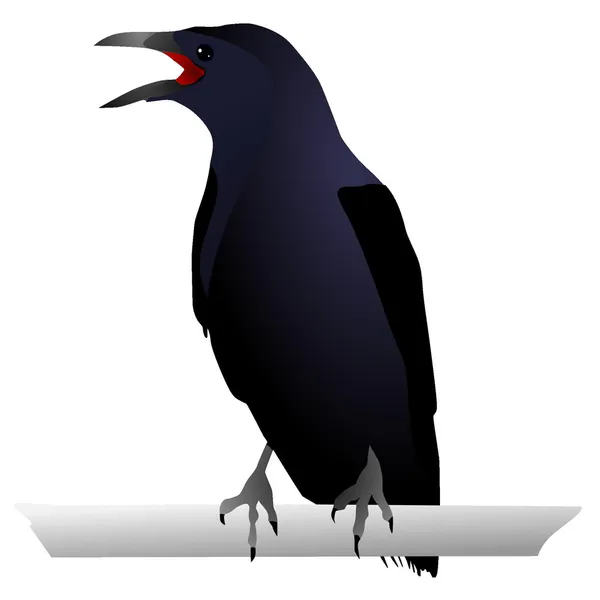 Vectors Raven — Stock Vector