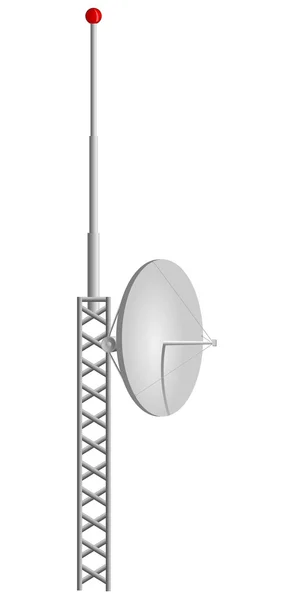 Vector illustration of mobile antennas — Stock Vector