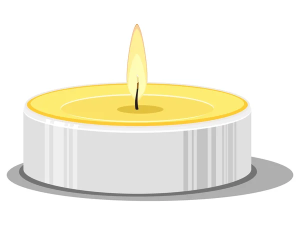 Vector illustration of a candle — Stock Vector