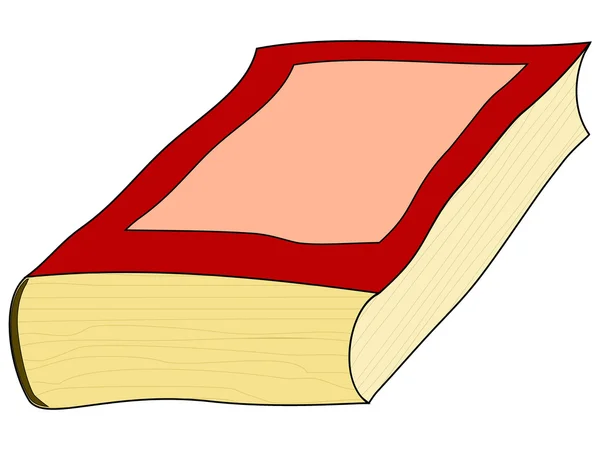 Eski bir kitabın vektör illüstrasyonu — Stok Vektör