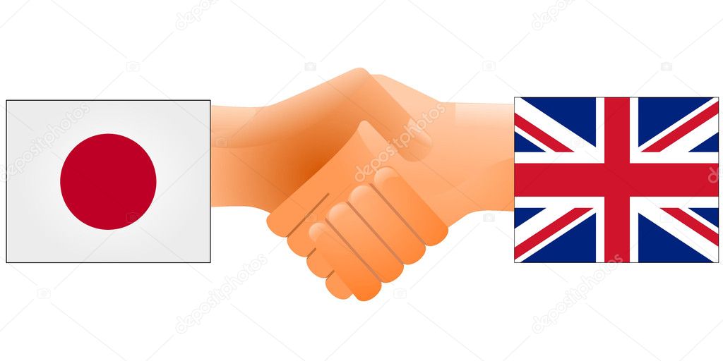 Sign of friendship the United Kingdom and Japan
