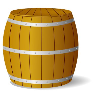 Vector image barrel clipart