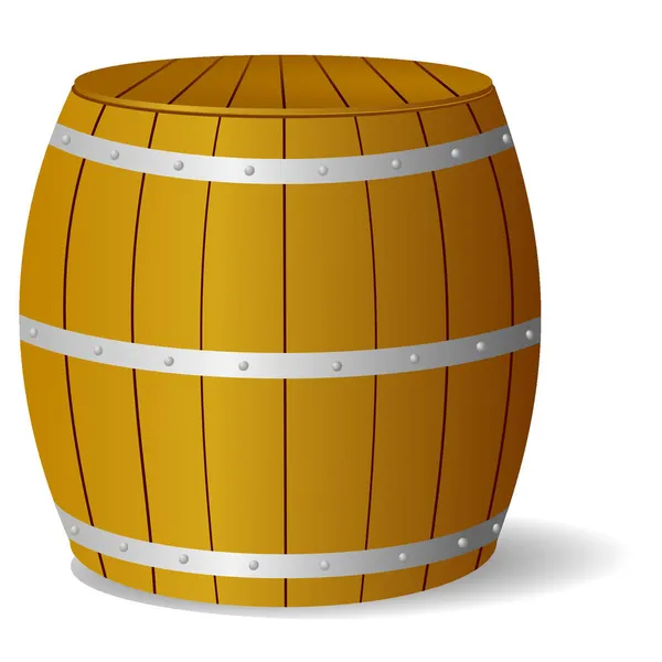 stock vector Vector image barrel