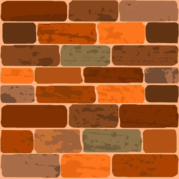 stock vector Vector illustration of a brick wall