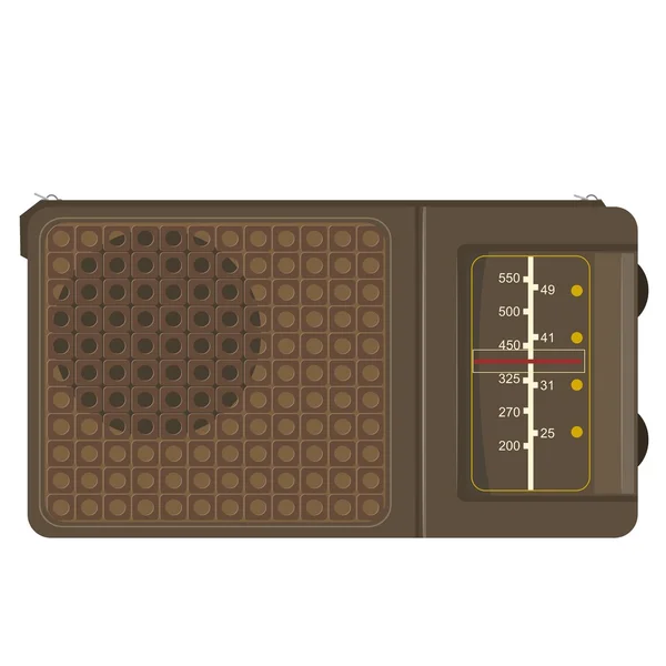 Illustration vectorielle d'une vieille radio — Image vectorielle