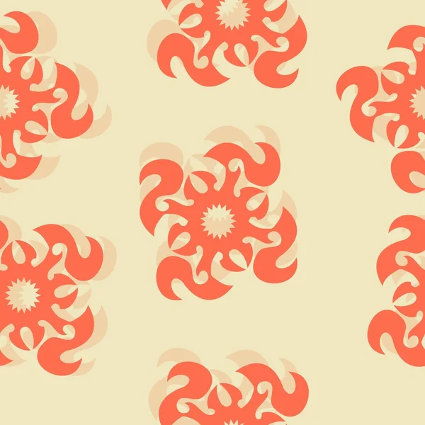 Texture sans couture avec le symbole soleil — Image vectorielle