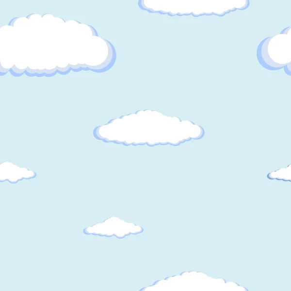 Varrat nélküli textúra a felhők — Stock Vector