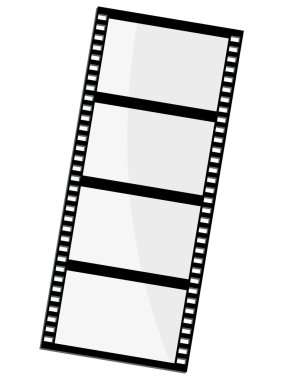 Vector illustration of film frame clipart