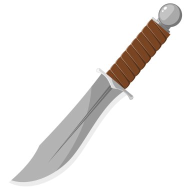 Vector illustration of a sharp knife clipart