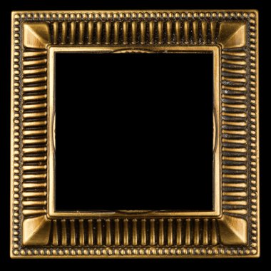Vintage gold ornate frame clipart